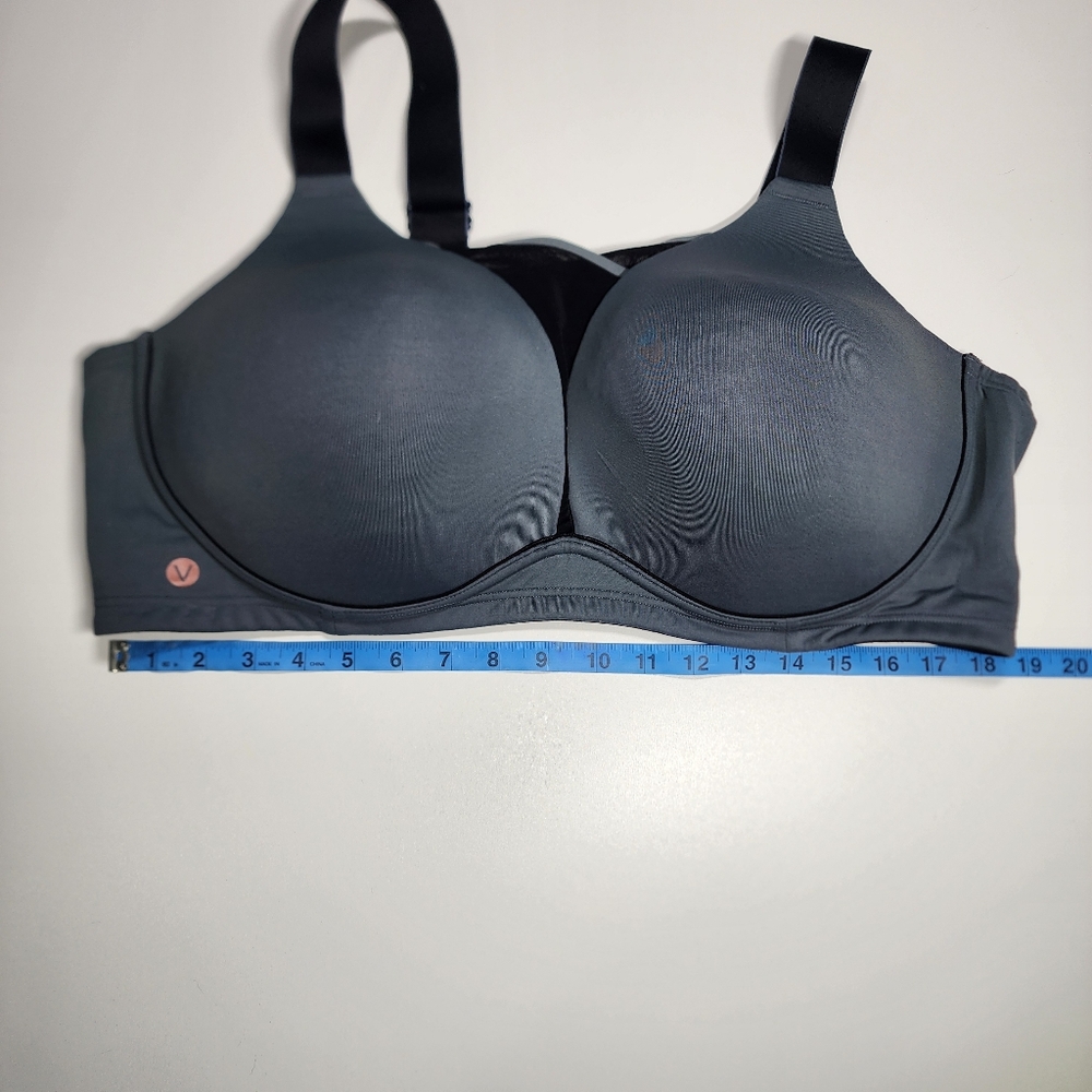 LIVI Active 46DD Sports Bra Wireless Wicking Medium Impact Blue Gray - Picture 8 of 8